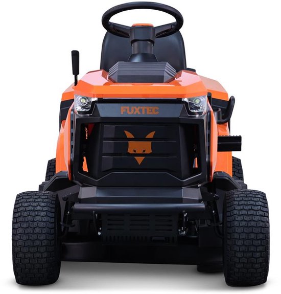 FUXTEC FX-RMT84M zitmaaier met een maaibreedte van 83 cm, 6-traps maaihoogteverstelling, grasvangvoorziening v
