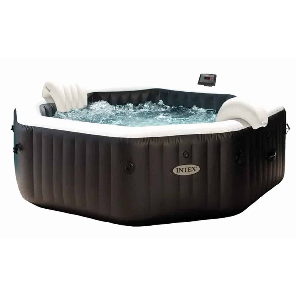 Intex Spa PureSpa Carbone 4 pers. zwart Ø201x71cm