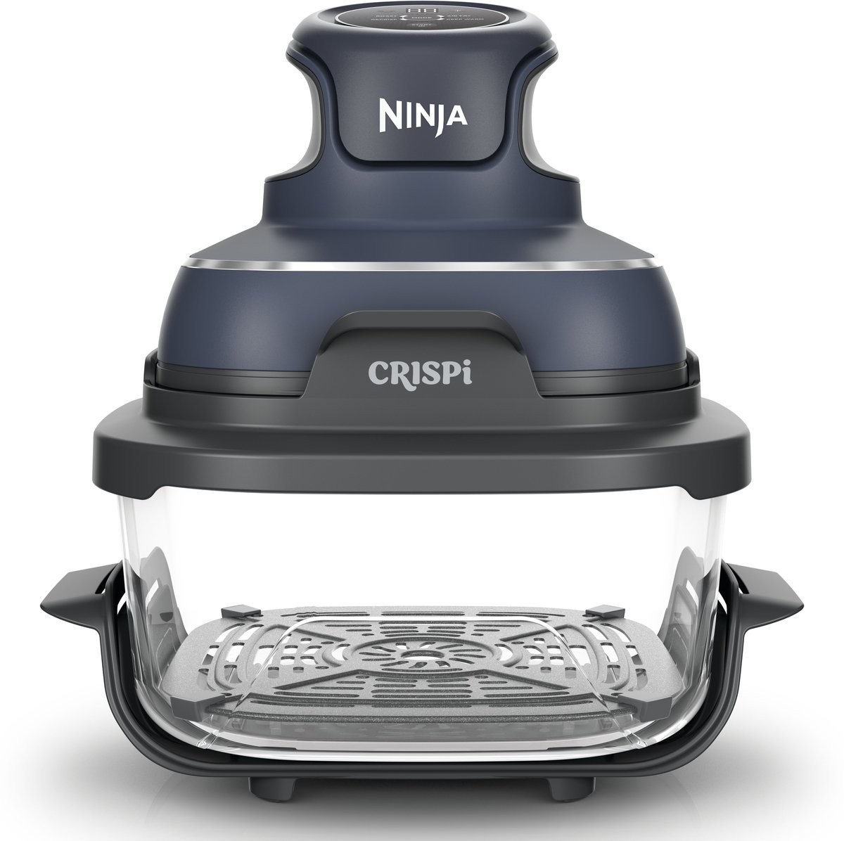 Ninja CRISPi 4-in-1 Airfryer FN101EUST — 3,8 L, glazen bakblik, grijs