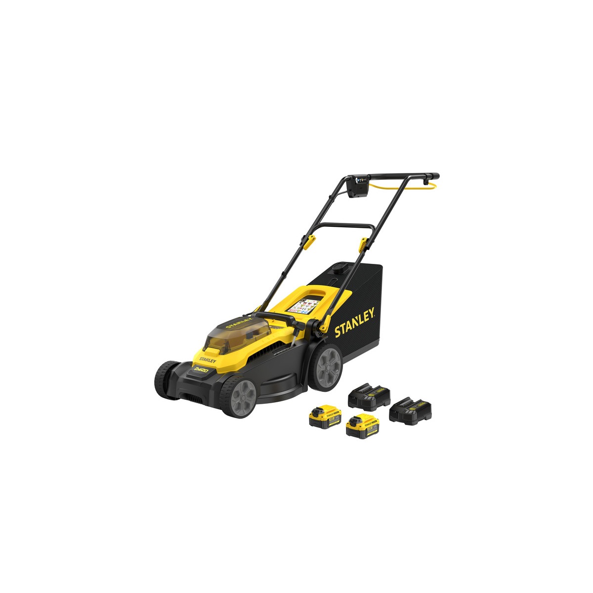 Stanley 18V V20 2x 4Ah set 37 cm grasmaaier