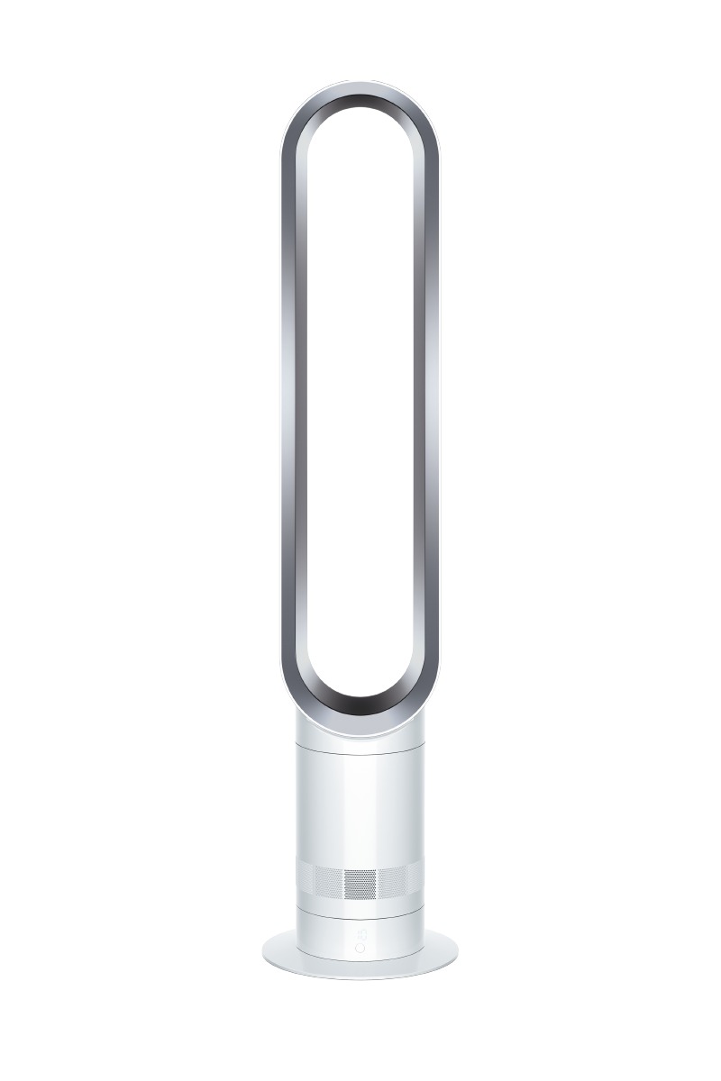 Dyson Cool™ AM07 \| Bladeless Torenventilator Air Multiplier™, 10 standen, Wit/Zilver