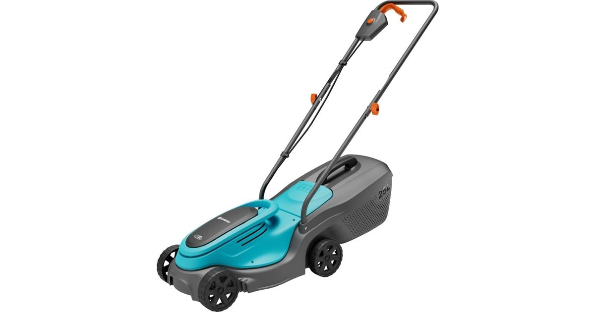 GARDENA Accugrasmaaier PowerMax 30/18V P4A Set (Zwart/turquoise, Incl. Li-Ion Accu 4,0Ah, POWER FOR ALL ALLIANCE)
