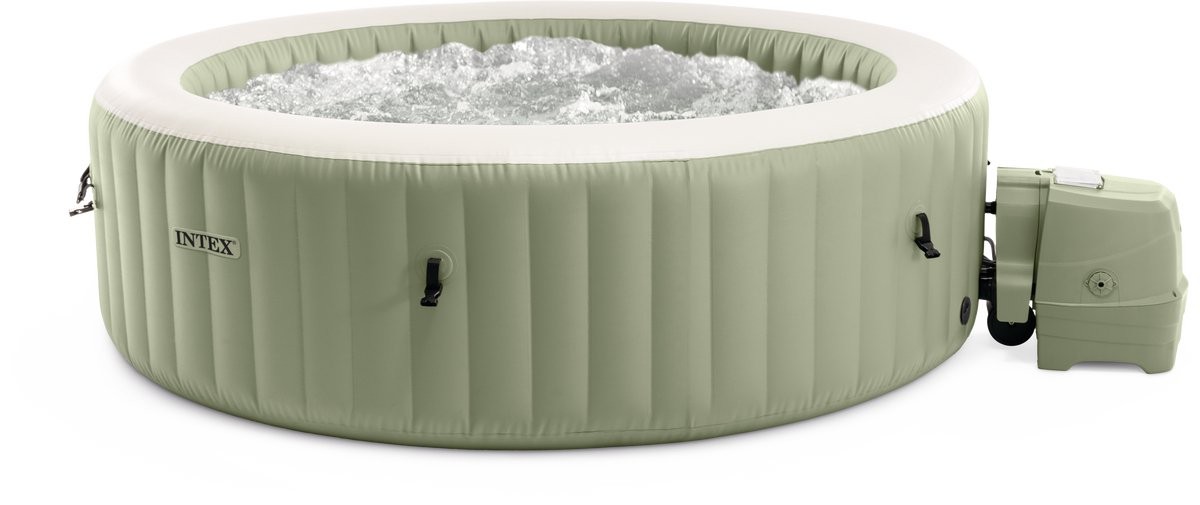 Intex PureSpa Opblaasbare Spa - 1098L - 6 Personen - Olijfgroen - 216x216x71cm