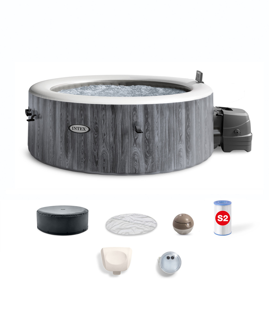 Intex PureSpa Galaxie Deluxe Spa - 795L - 4 Personen - Led - 196x196x71cm
