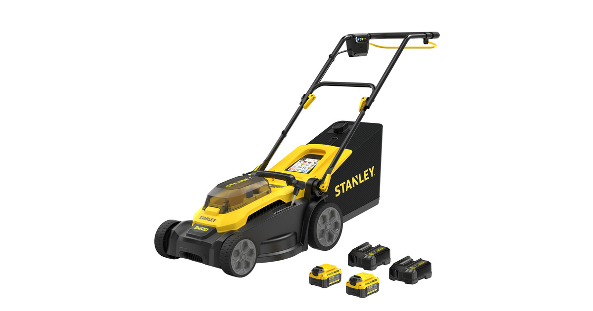 Stanley 18V V20 2x 4Ah set 37 cm grasmaaier
