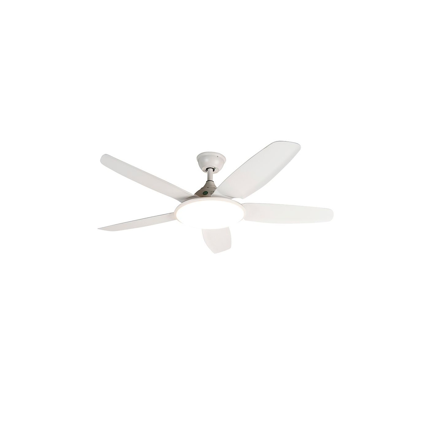 QAZQA Vifte Plafondventilator Wit 130cm met LED en Afstandsbediening