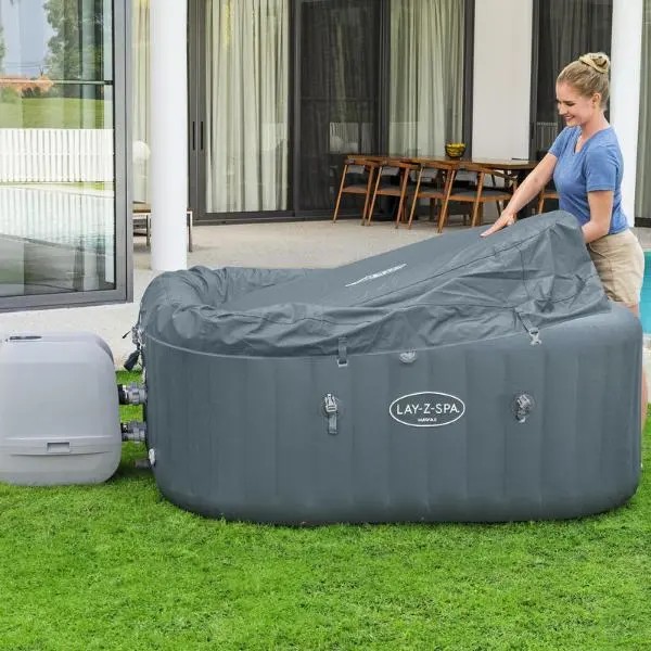 Bestway Opblaasbare Spa Lay-Z-Spa Hawaii Hydrojet Pro - 8 hydrojets - 140 airjets - 180x180x71cm