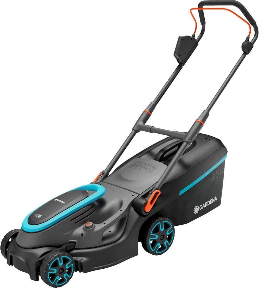 GARDENA Accugrasmaaier PowerMax 37/36V P4A Set (Zwart/grijs, 2x Li-Ion Accu 4,0Ah, POWER FOR ALL ALLIANCE)