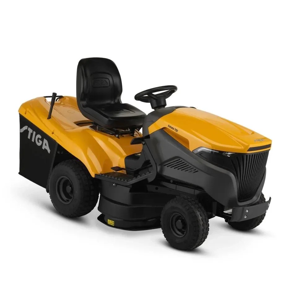 Tuintractor met STIGA benzinemotor met 352 cc, maaidek met 98 cm maaibreedte en 2 messen en deflector voor zijuitworp
