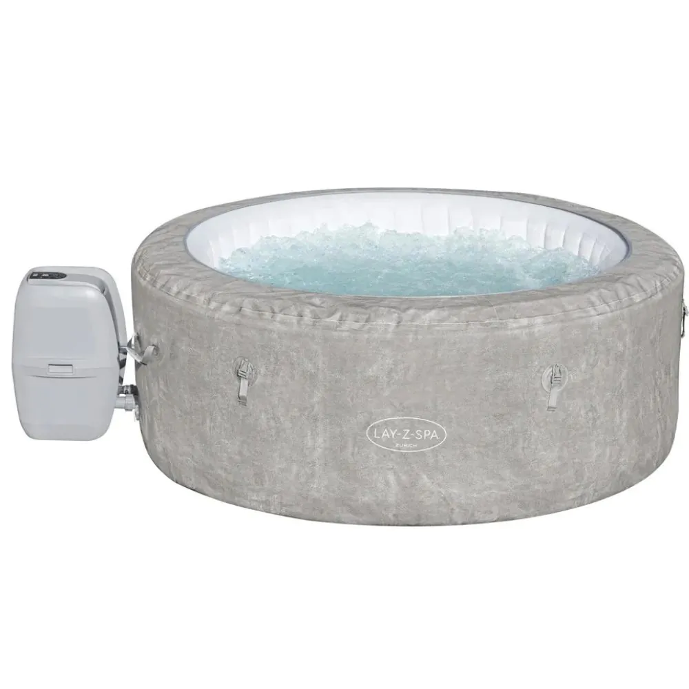 Bestway - Opblaasbare Spa - Lay-Z-Spa AirJet - Zürich - Ø 180 x 71 cm - Voor 2 tot 4 personen - Inclusief pomp, filter & afdekzeil