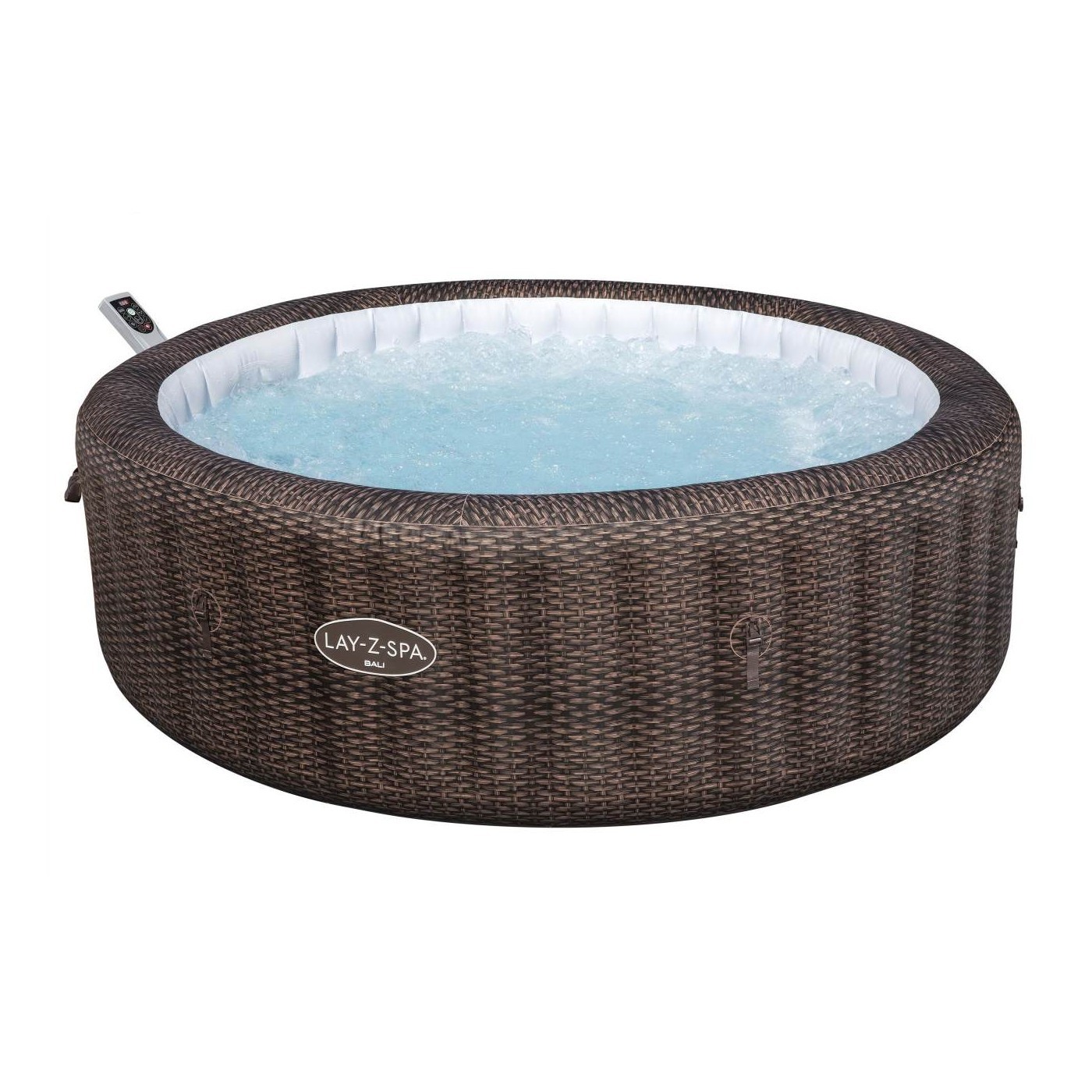 Lay-Z-Spa Bali Smart AirJet 7 opblaasbare spa Ø216x71 cm — 5-7 personen, rattanlook