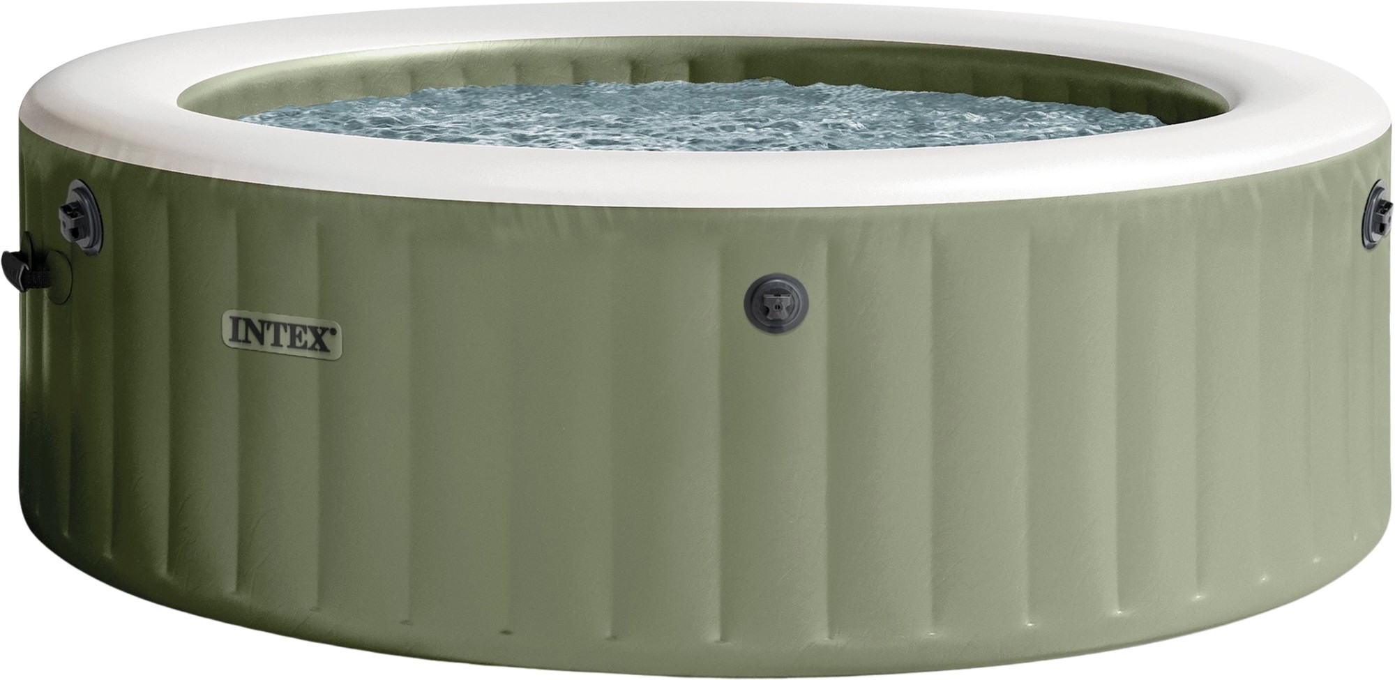Intex PureSpa Opblaasbare Spa - 1098L - 6 Personen - Olijfgroen - 216x216x71cm
