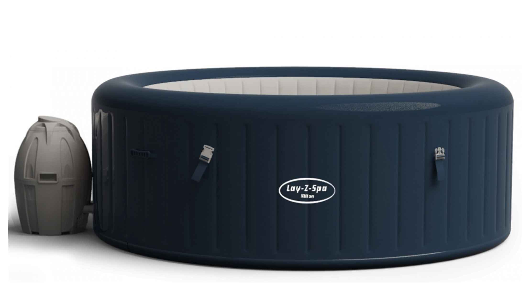 Bestway Opblaasbare Spa Lay-Z-Spa Milan Airjet Plus blauw 916L Ø196x71cm