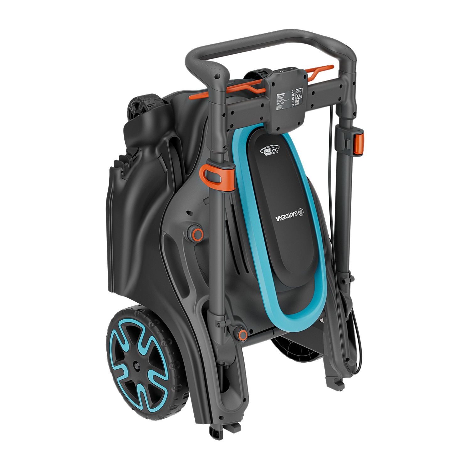 GARDENA Grasmaaier PowerMax Duo 46/36V (Zwart/grijs, Accu en lader niet inbegrepen)