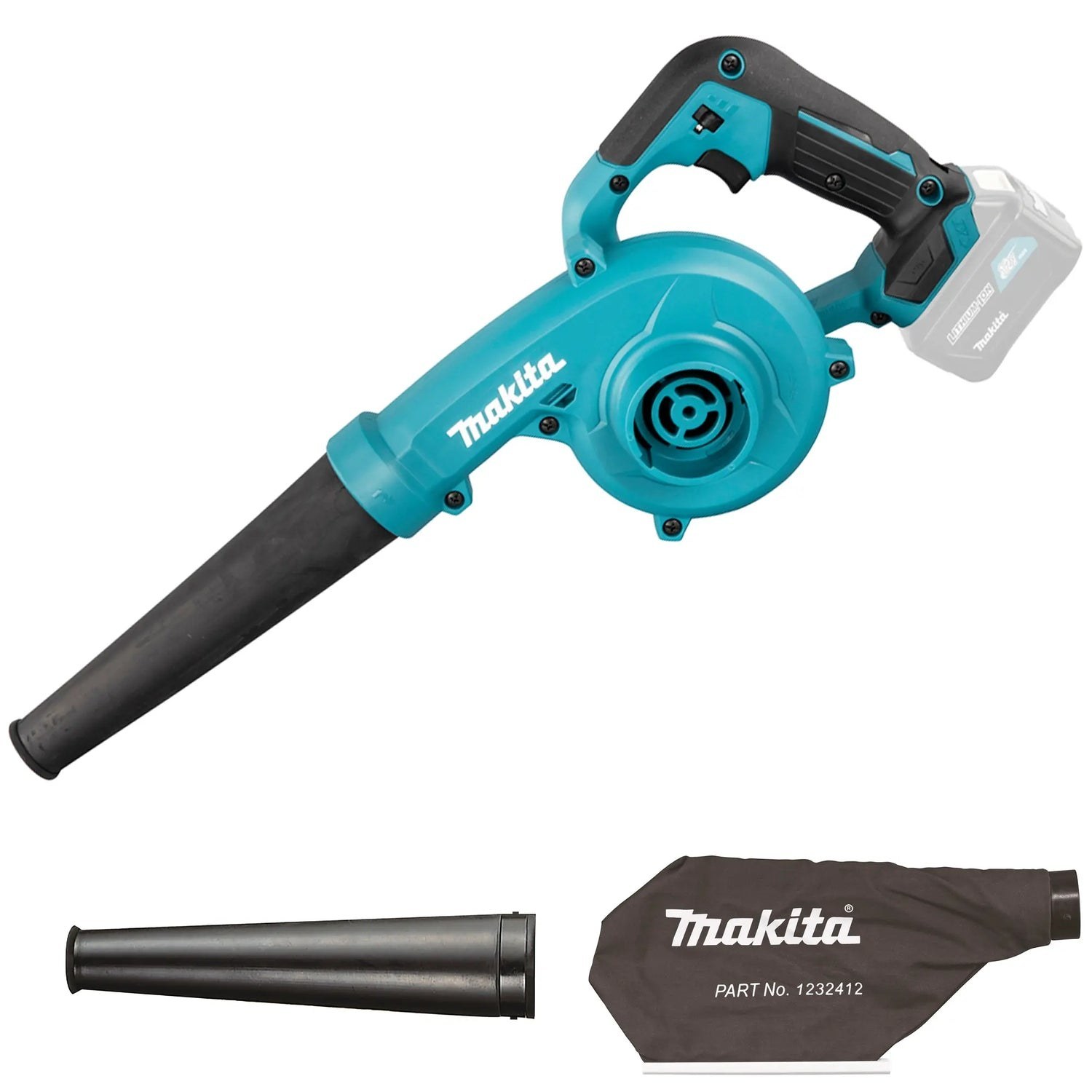 Makita UB100DZ 12 V Max blaas- en zuigmachine zonder accu en lader
