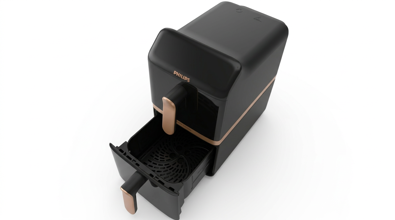 PHILIPS Airfryer 4000-serie Dual-Stacked - Dubbele Airfryer - NA462/70 - 2 Lades (Sync) - 10 L - Tot 6 Persone
